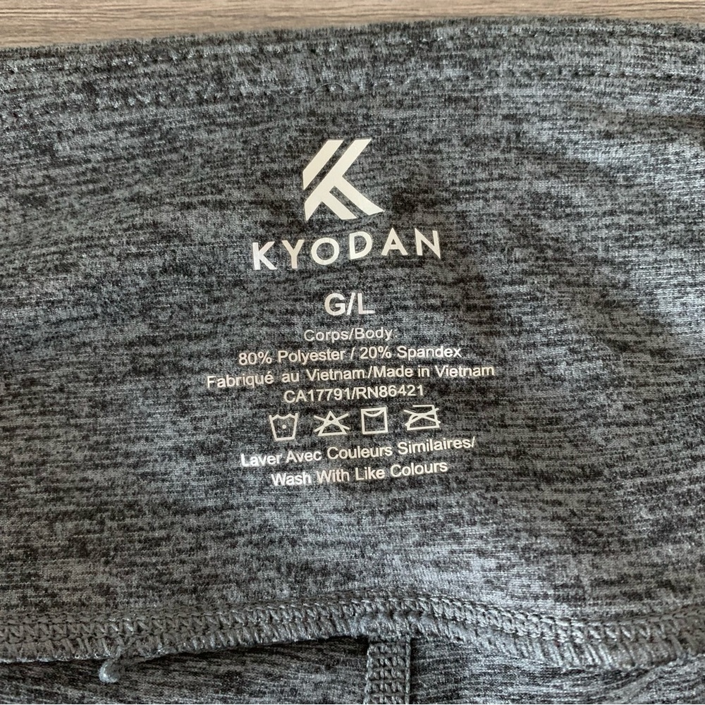 KYODAN Women's Leggings in Dark Heather Gray Size LARGE - Picture 8 of 8